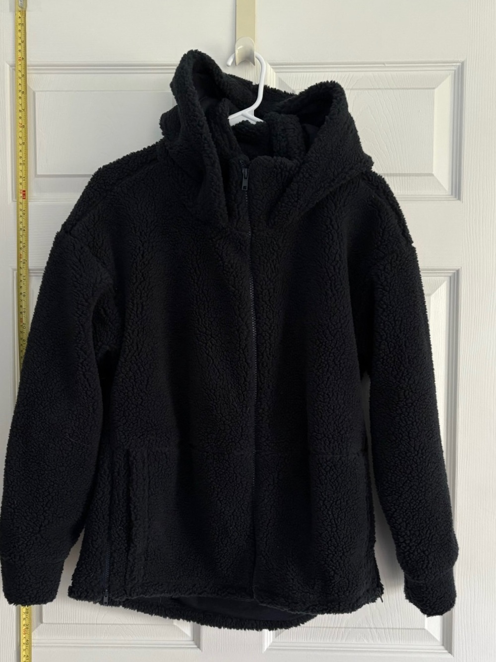 Women’s Black Fabletics Sherpa Fleece Hooded Jacket